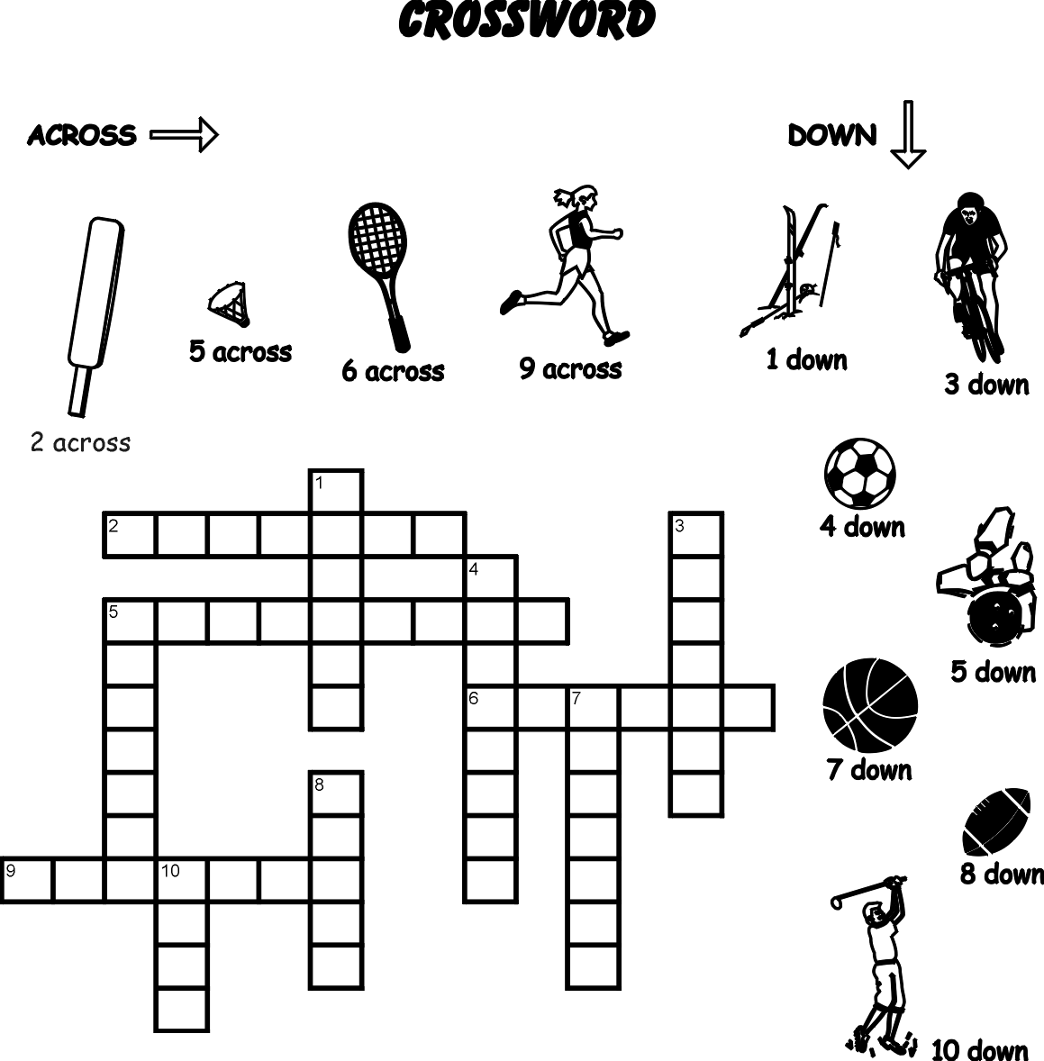 Crossword Puzzles For Kids Best Coloring Pages For Kids