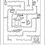 Snowy Christmas Maze Game