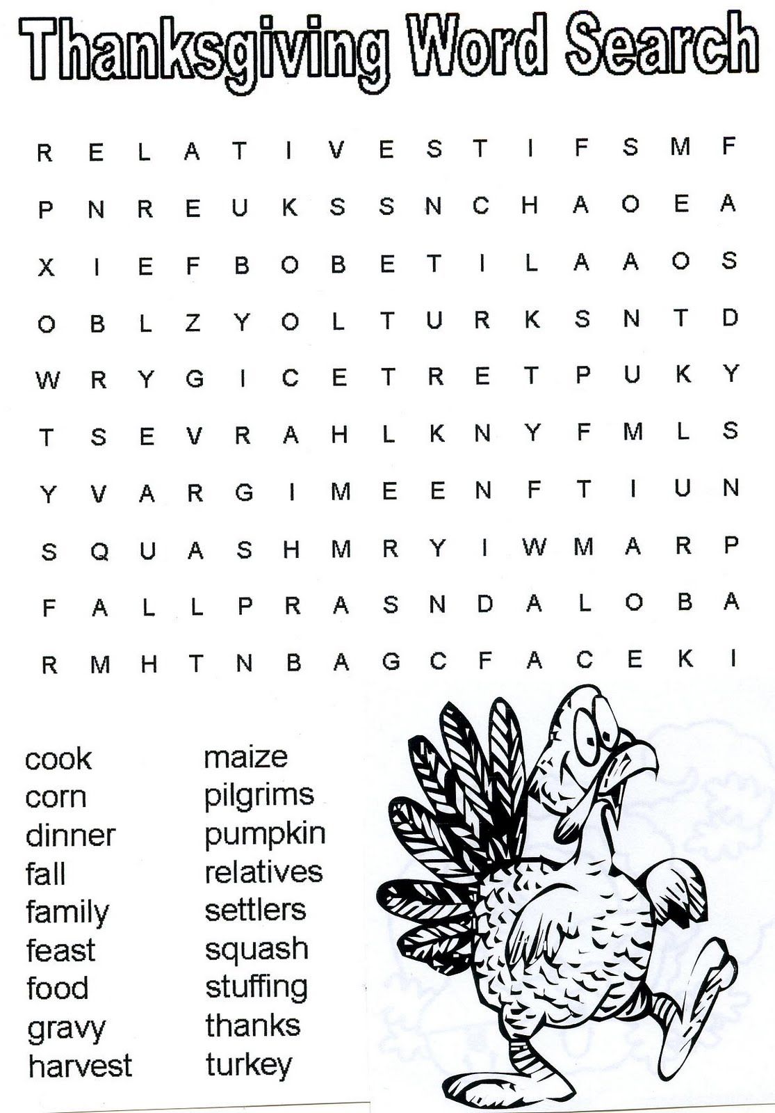 Free Printable Thanksgiving Puzzles It’s The Perfect Thanksgiving Game ...