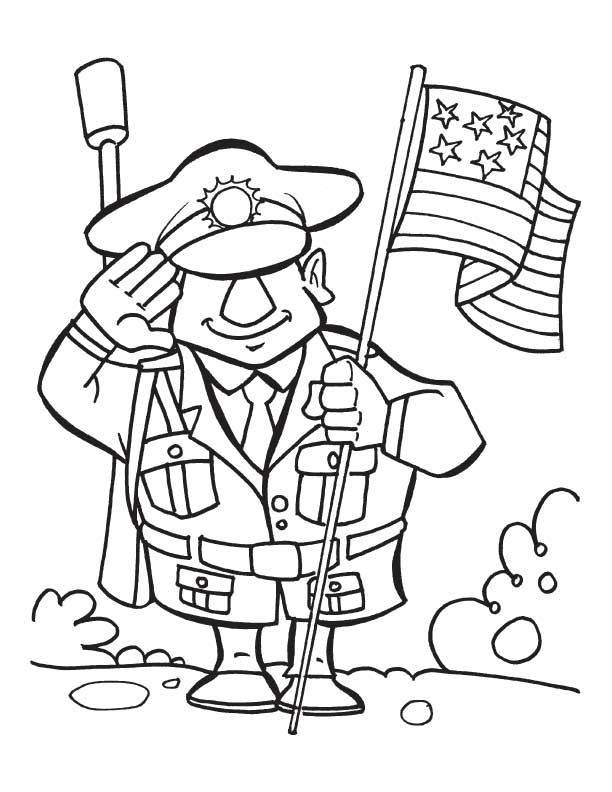 Veterans Day Coloring Page