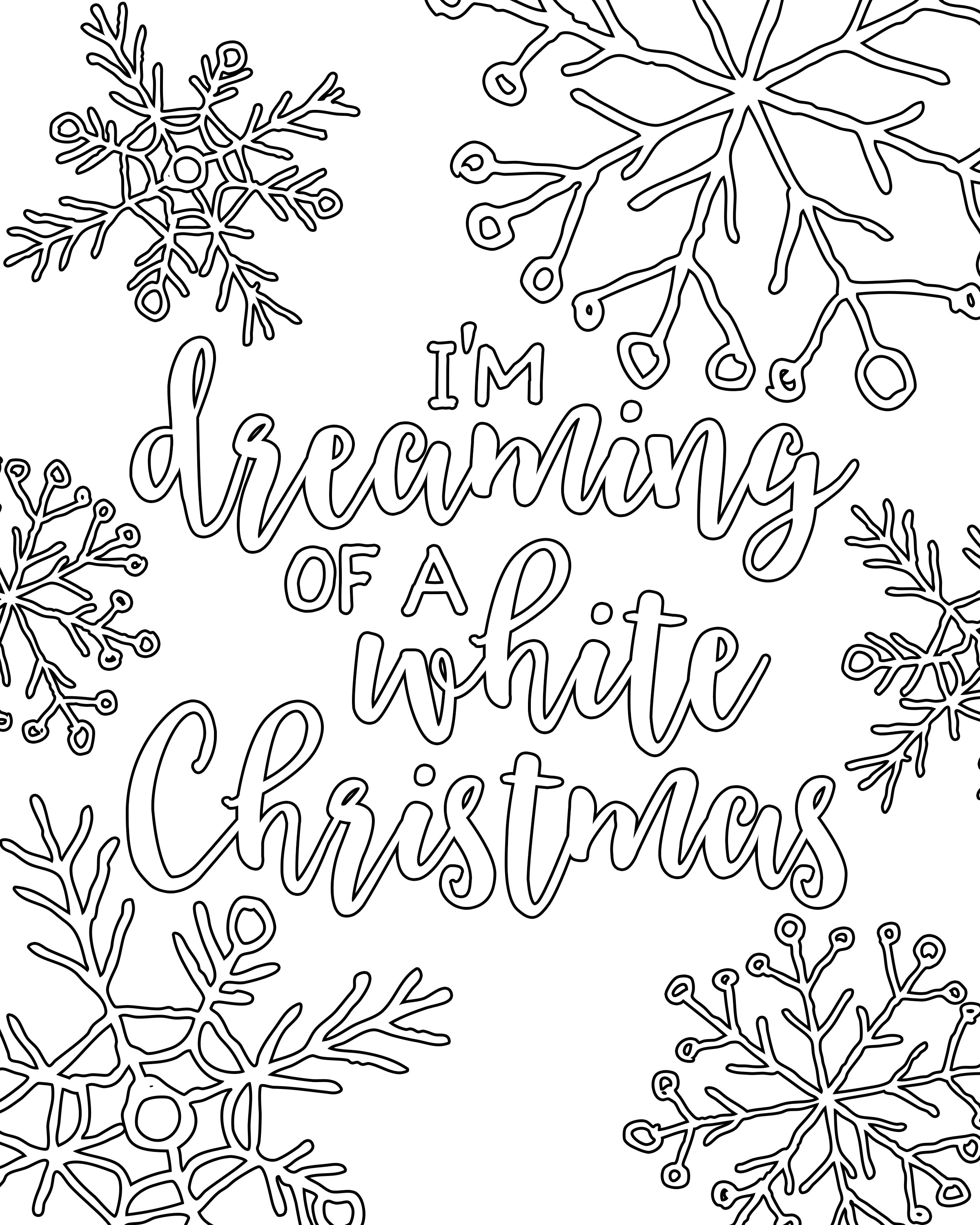 Free Coloring Christmas Printables