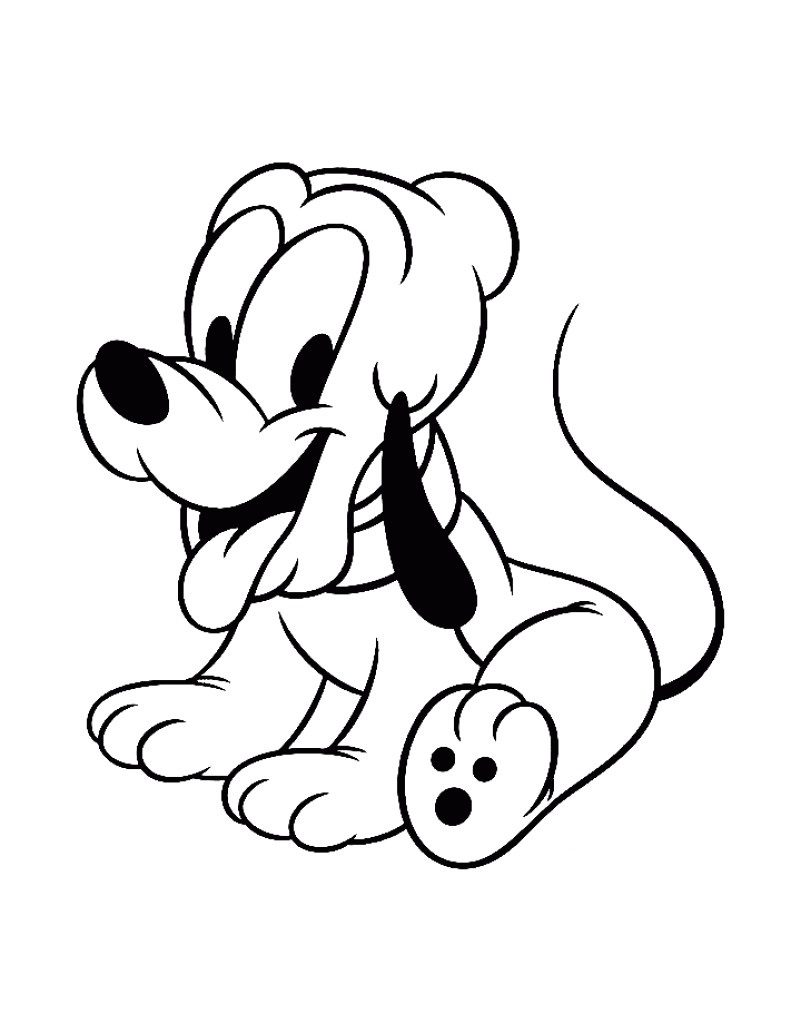 Baby Animal Coloring Pages - Pluto