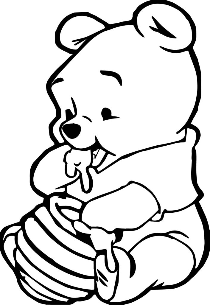 Baby Animal Coloring Pages Winnie the Pooh