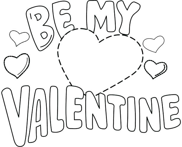 Be My Valentine - February Coloring Pages