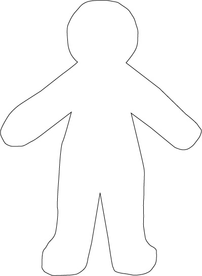 Paper Doll Template Best Coloring Pages For Kids