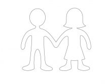 Paper Doll Template - Best Coloring Pages For Kids