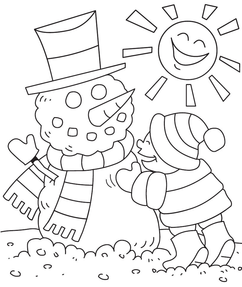 January coloring pages xl