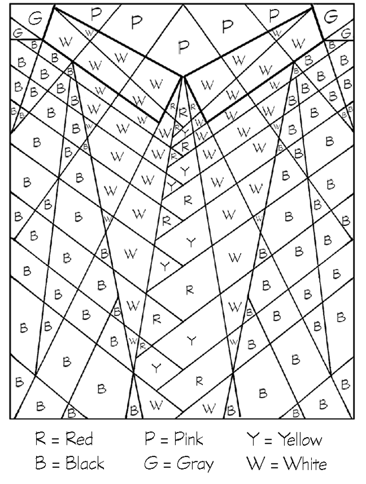 Página para colorear de letras