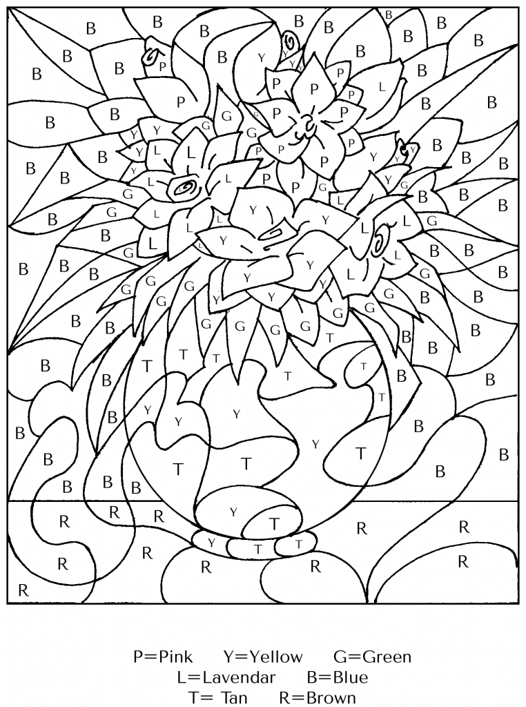 Color By Letter Coloring Pages