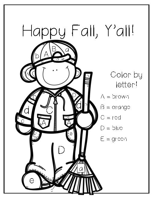 Color By Letters Coloring Pages