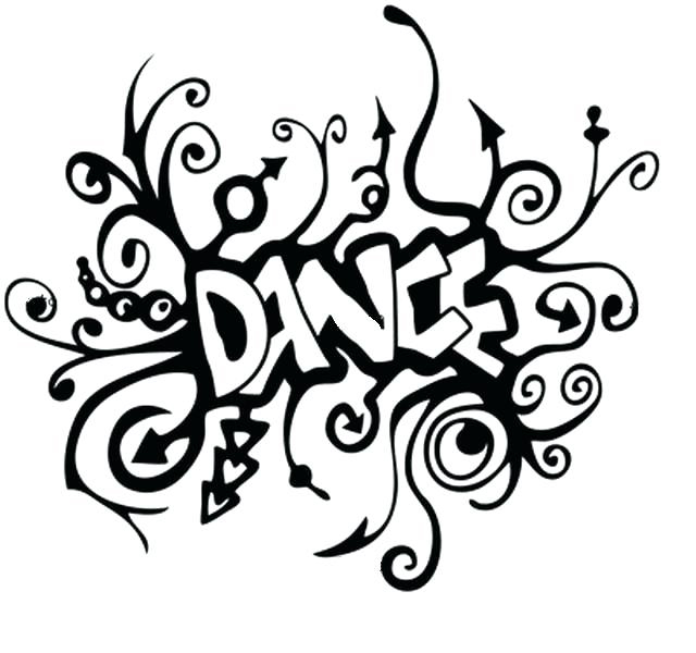 Dance Graffiti Coloring Pages