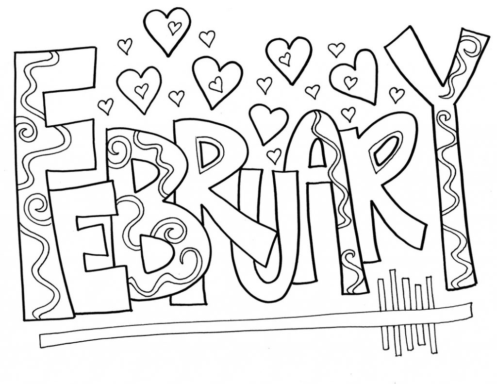 February Coloring Pages - Best Coloring Pages For Kids1024 x 791