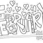 February Coloring Pages