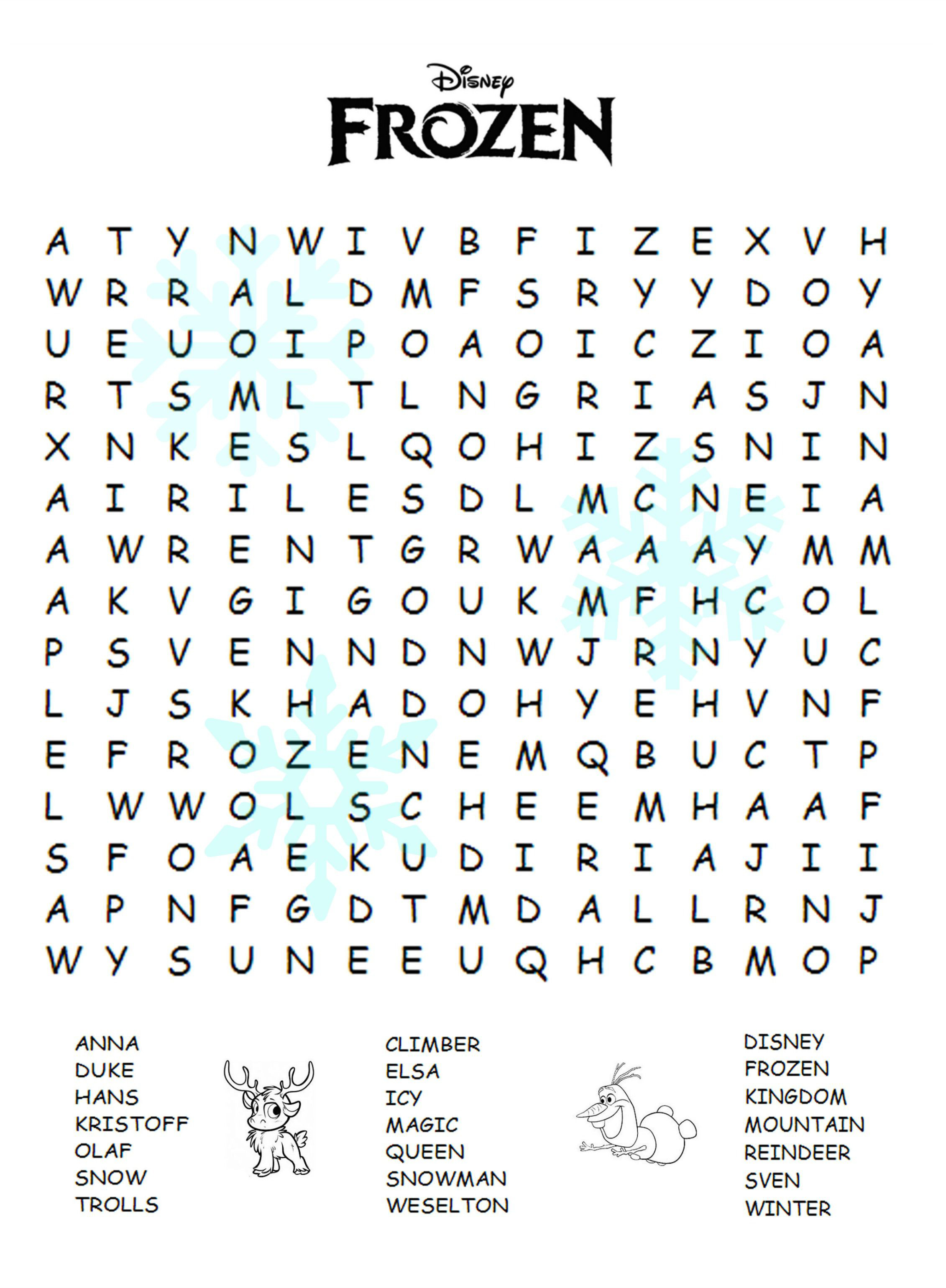 Printable Word Searche Erika Printable