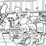 Funny Coloring Pages Simpsons