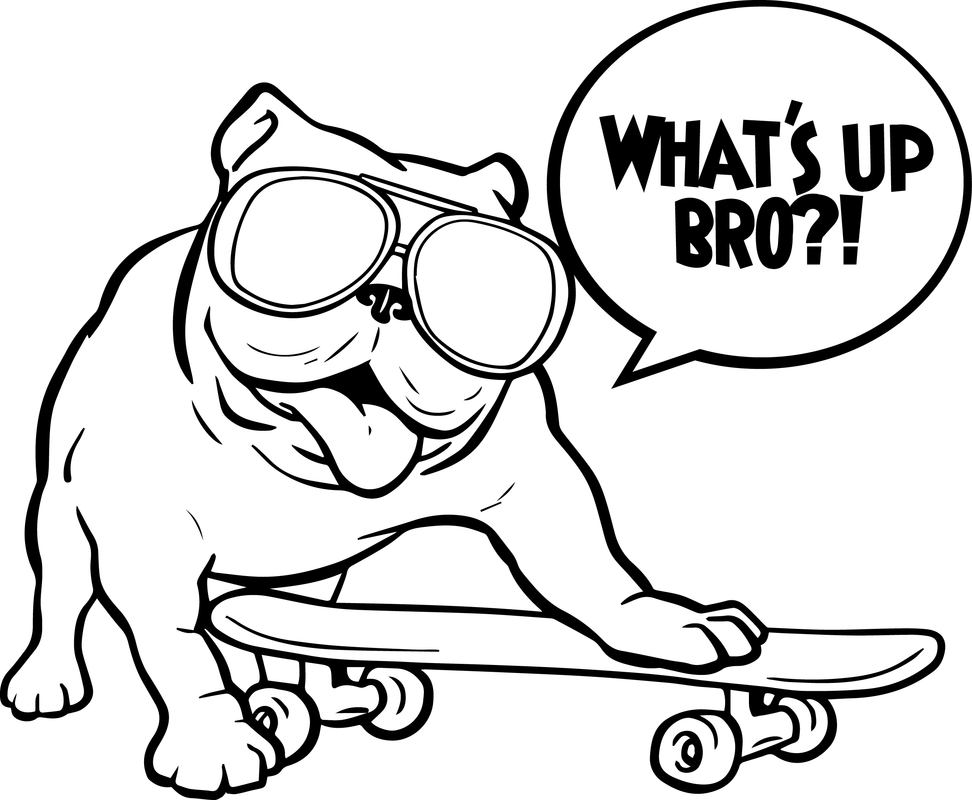 Funny Dog Coloring Pages