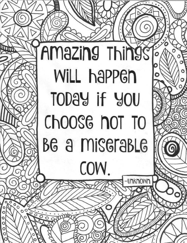 Funny Quote Coloring Pages