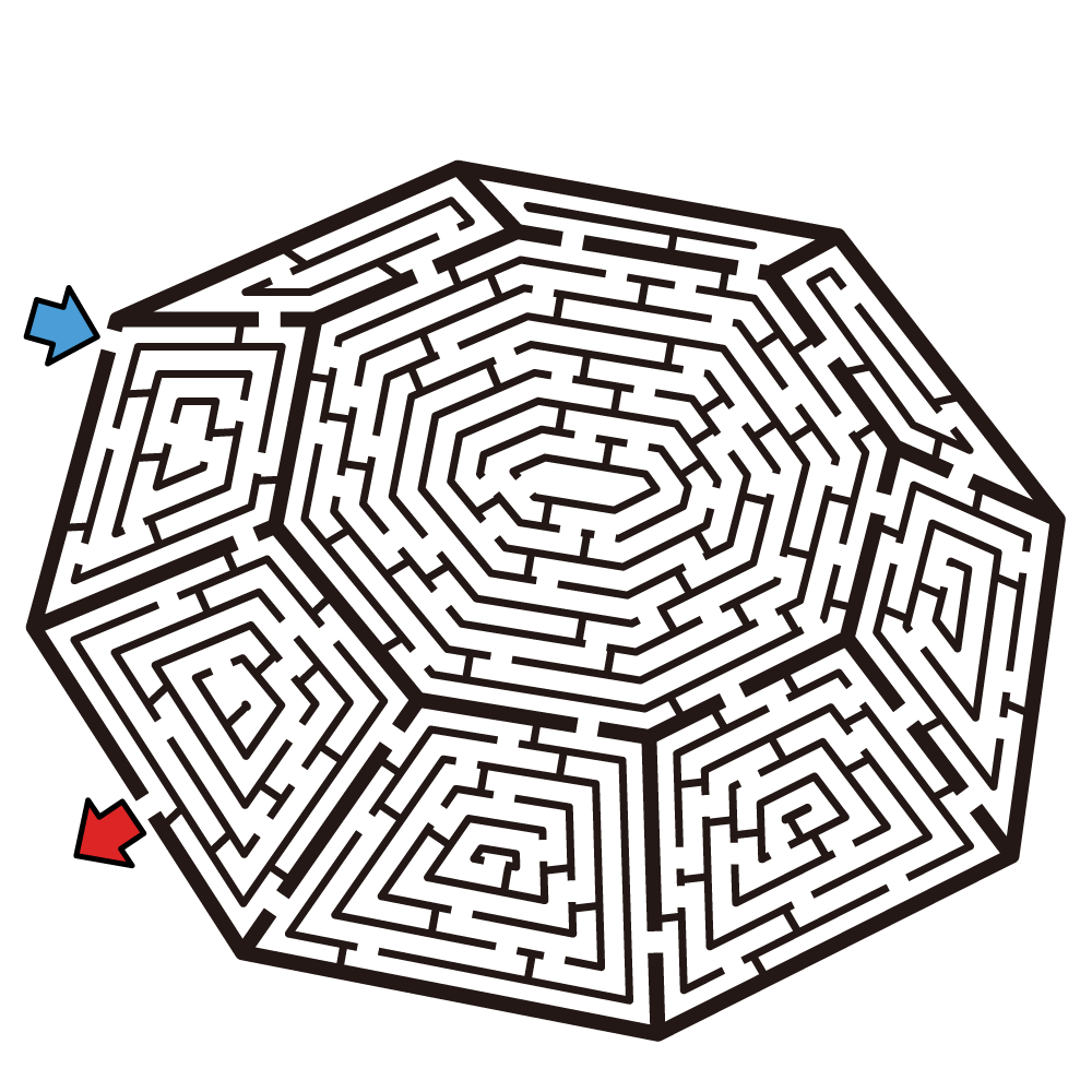 hard mazes best coloring pages for kids