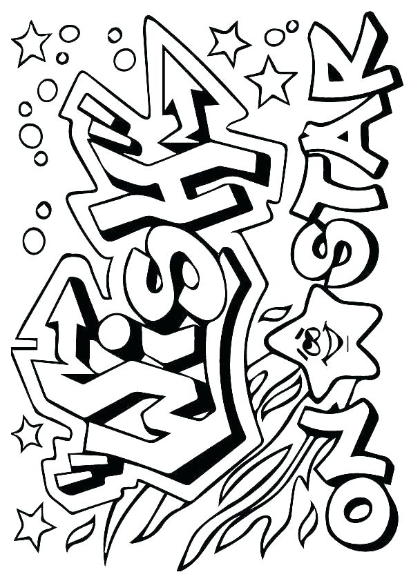 Graffiti Coloring Pages For Teens And Adults Best Coloring Pages For Kids