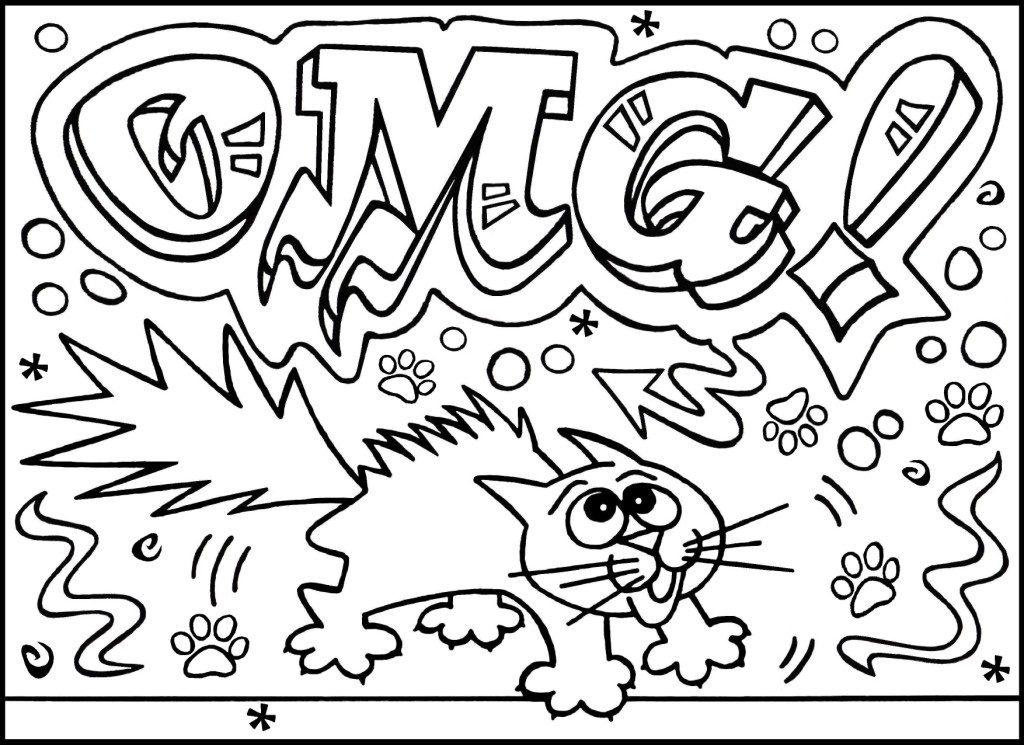 Graffiti Coloring Pages for Teens