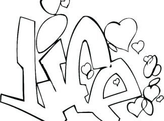 Graffiti Coloring Pages for Teens and Adults