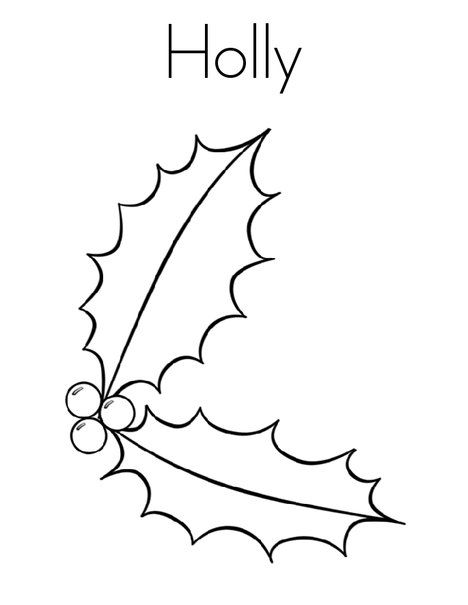 Holly Coloring Pages - Best Coloring Pages For Kids