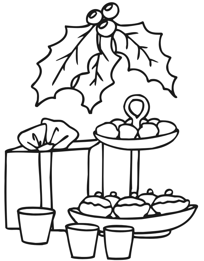 Holly Coloring Pages to Print