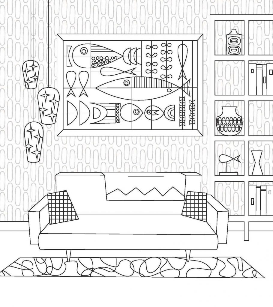 Home Scenery Coloring Pages for Adults