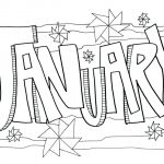 January Coloring Page