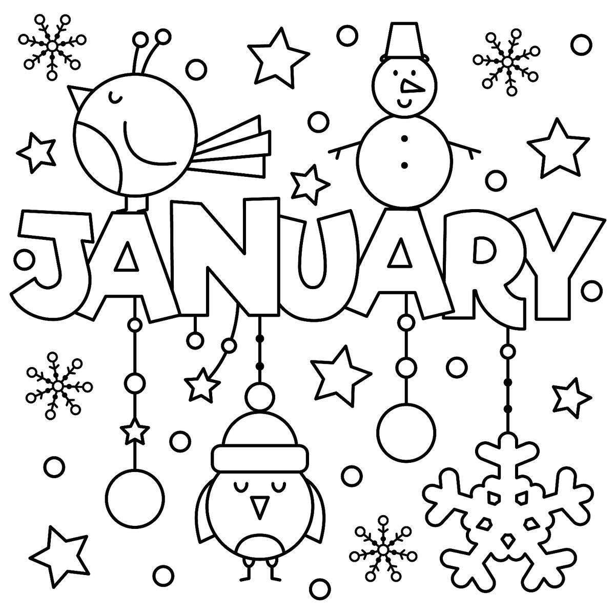 January Coloring Pages   Best Coloring Pages For Kids