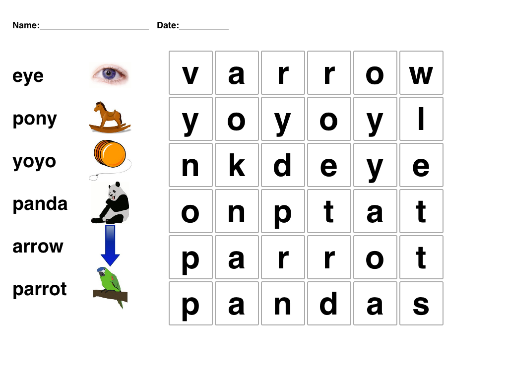 28 free word searches for kids