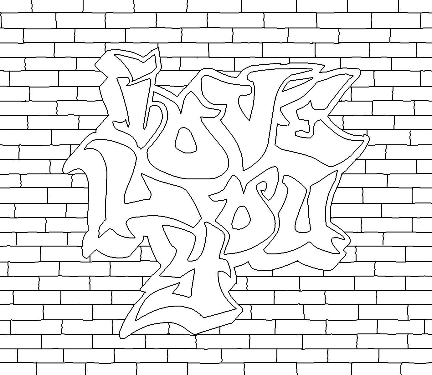 Graffiti Coloring Pages for Teens and Adults - Best Coloring Pages For Kids