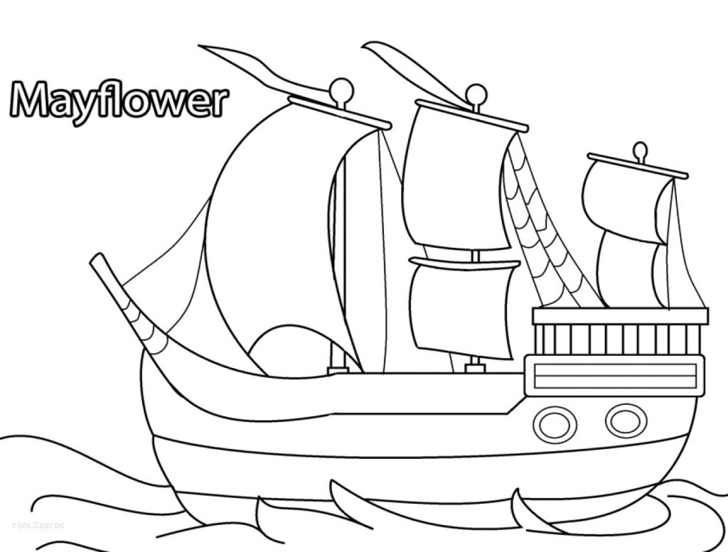 Mayflower Coloring Pages Printable