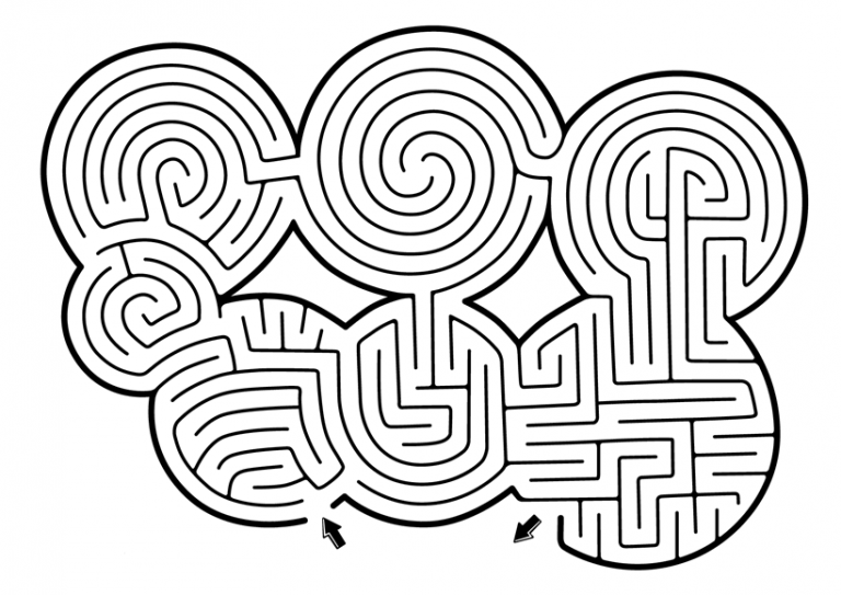 Hard Mazes Best Coloring Pages For Kids