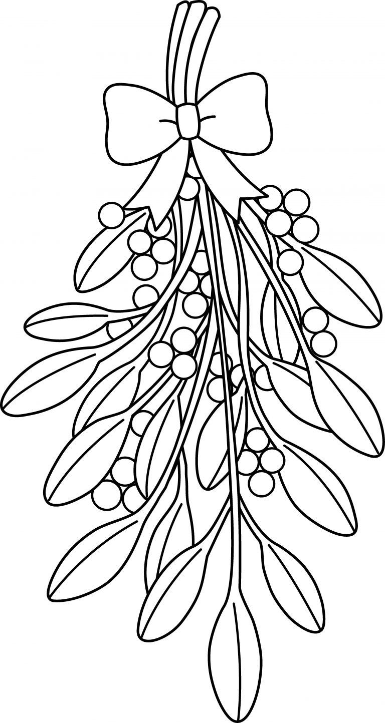Mistletoe Coloring Pages - Best Coloring Pages For Kids