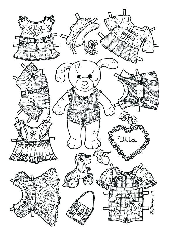 Doll Dress Template