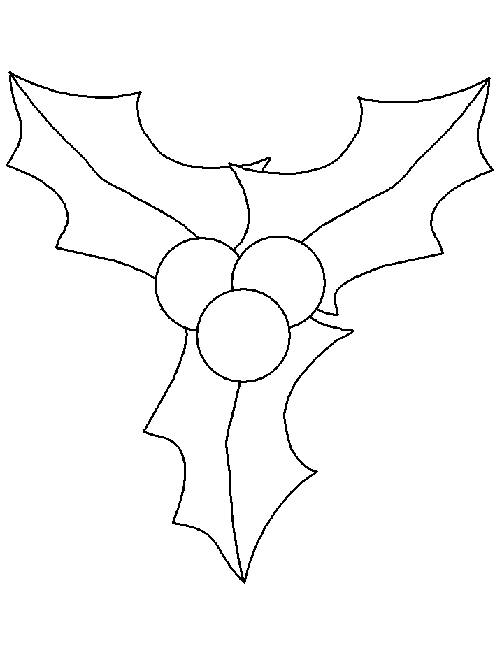 Printable Holly Coloring Pages
