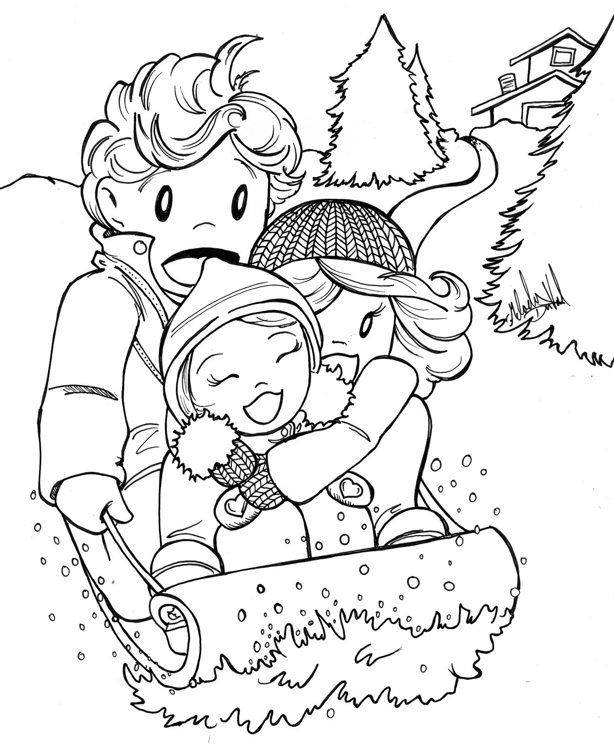 january coloring pages