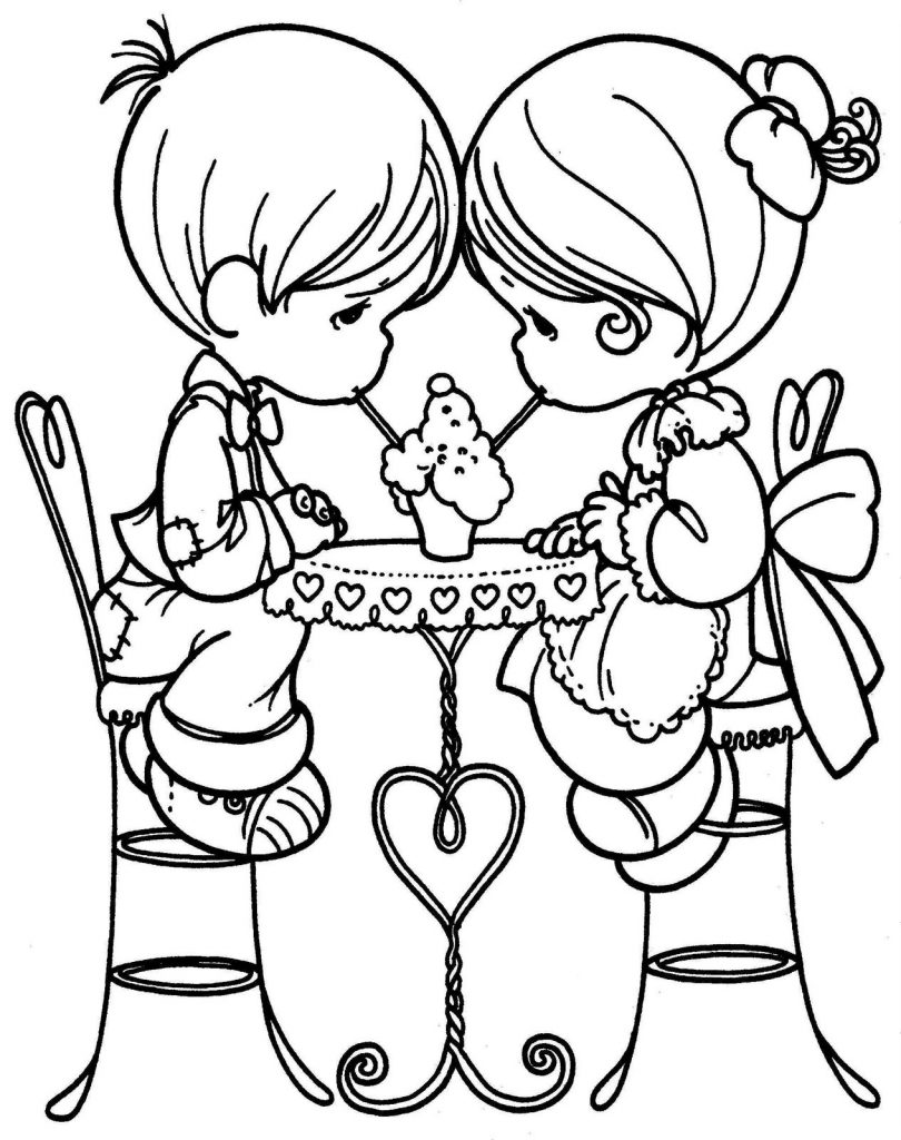 Sweet February Coloring Pages