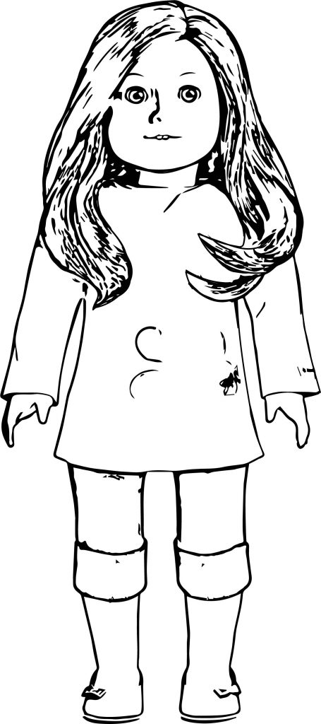 American Girl Coloring Page