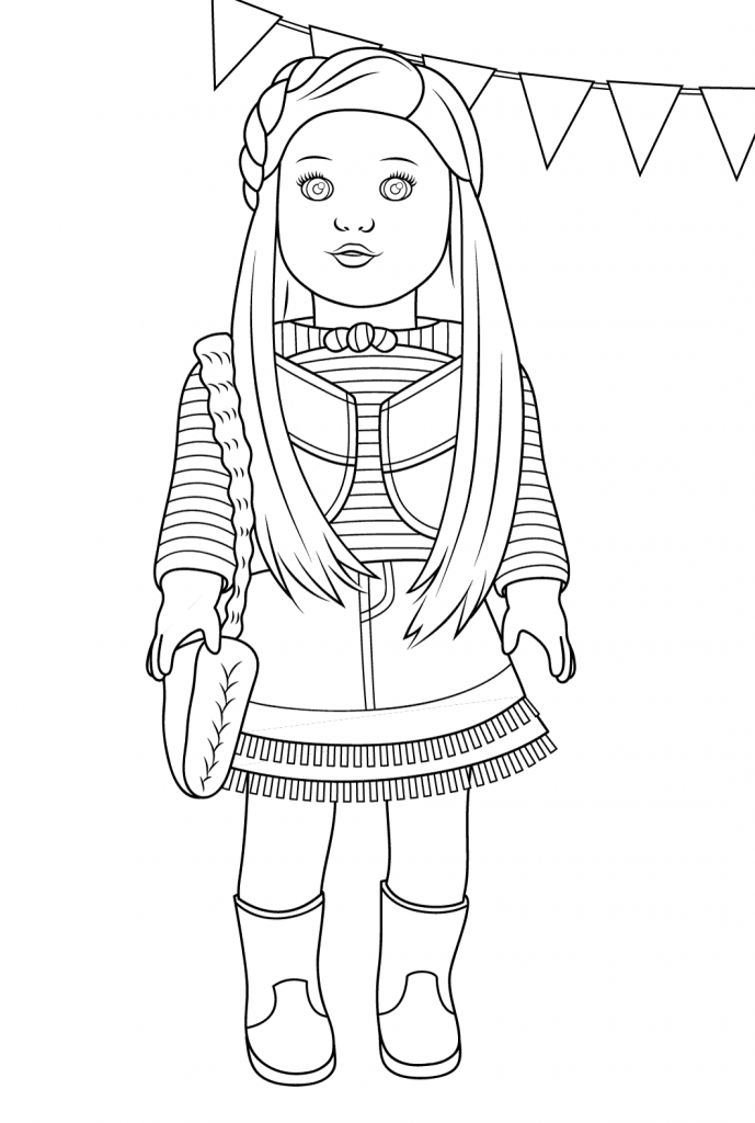 American Girl Coloring Pages