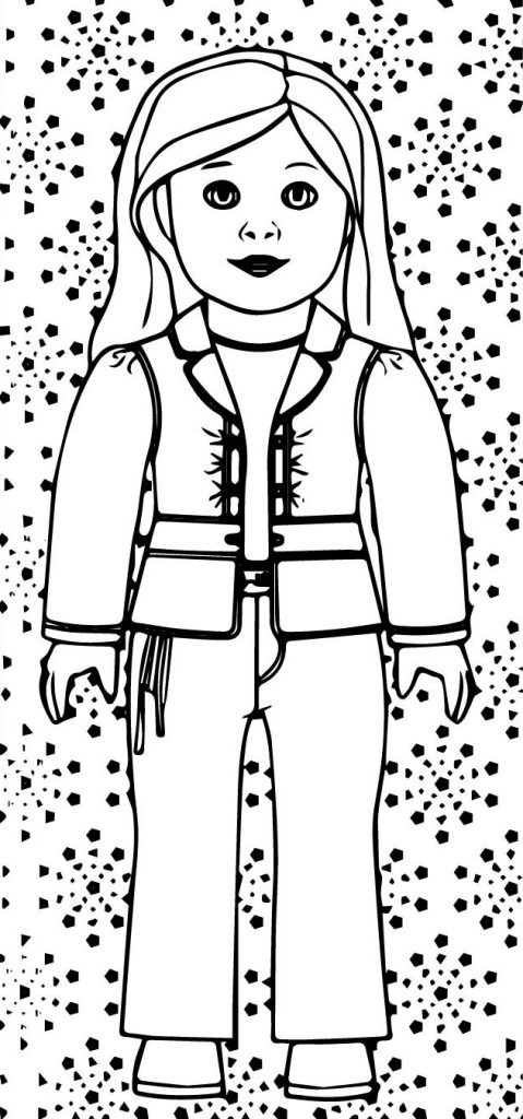 American Girl Doll Coloring Pages Truly Me