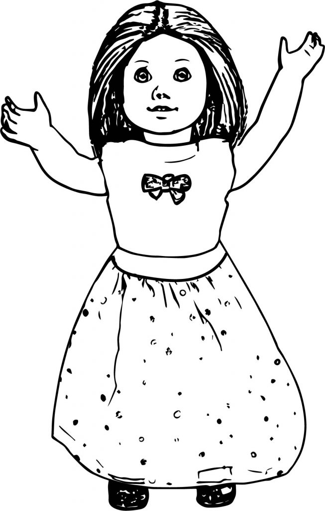 American Girl Dolls Coloring Page Truly Me