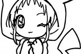 Anime Cute Coloring Page