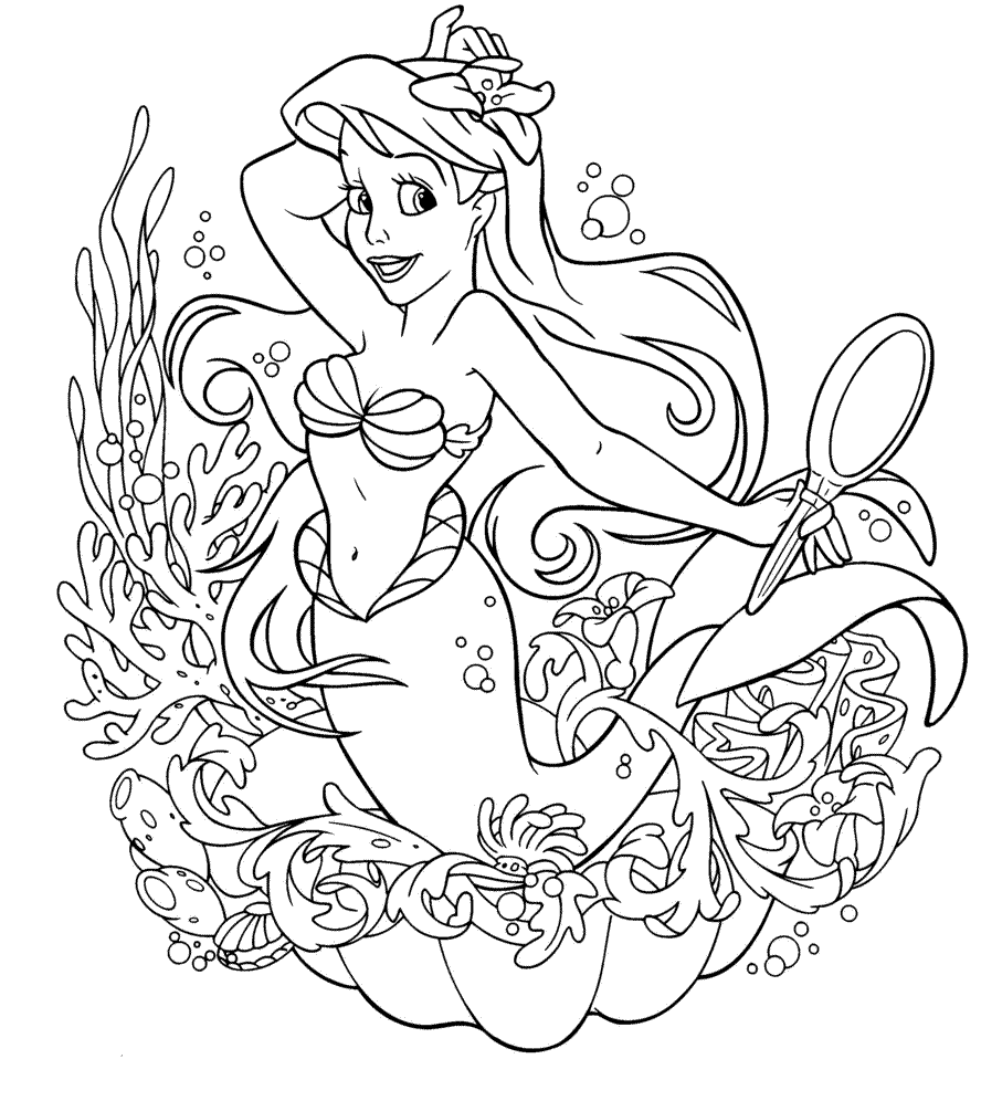 Ariel - Disney Coloring Pages
