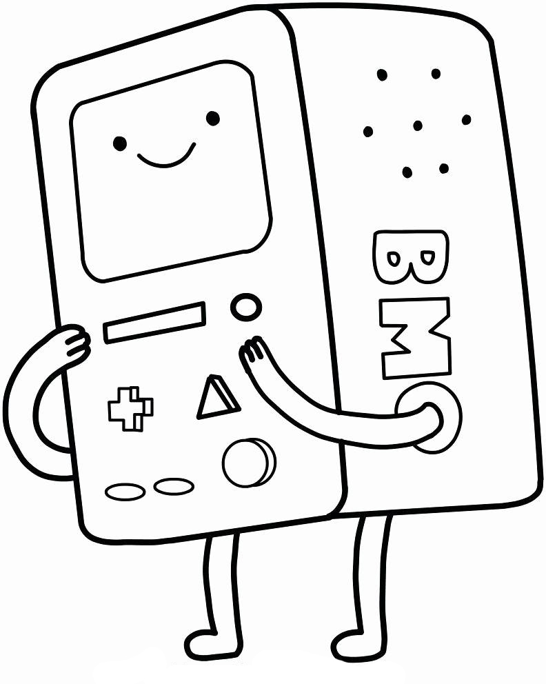 Adventure Time Cartoon Coloring Pages