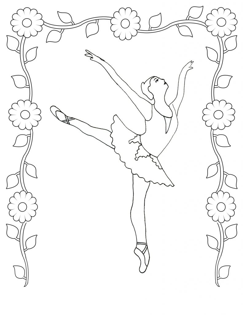 Ballet Dancer Coloring Page