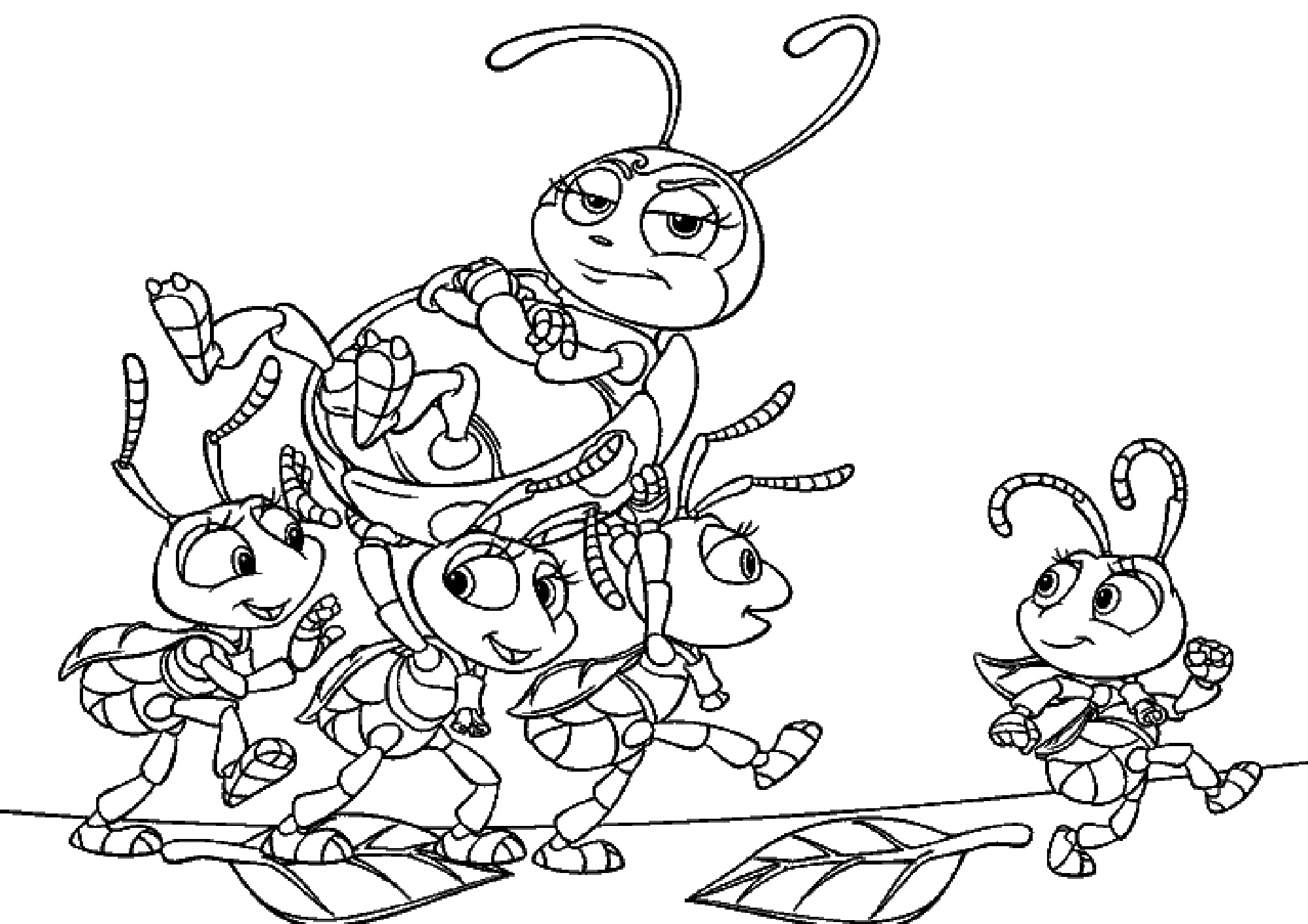 Bugs Disney Coloring Page