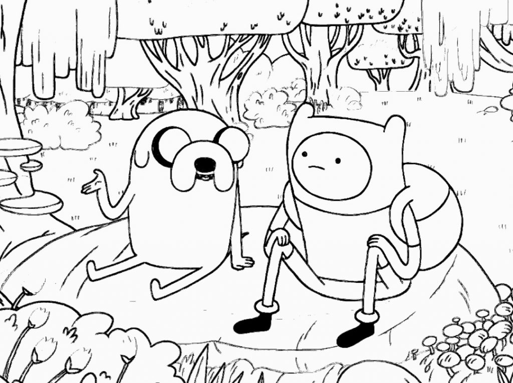 Cartoon Coloring Pages Adventure Time