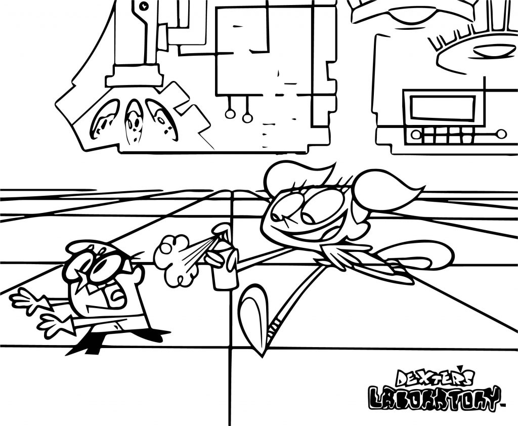Cartoon Coloring Pages Dexter